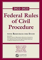 Federal Rules of Civil Procedure: – Paperback, by Subrin Stephen N.; – Very Good
