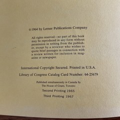 I found a leaf~Sharon Lerner~c1964~3rd ptg 1967~Lerner Publications~HB~36 pages