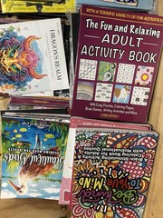 Lot of 10 RANDOM ADULT COLORING & ACTIVITY BOOKS Summer Cute Spooky Comfy Cozy
