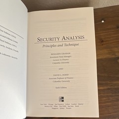 Security Analysis Graham Dodd 6th Edition HCDJ Warren Buffett Sealed CD