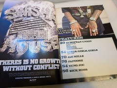 Hustlenomics Magazine Lloyd Banks Rick Ross Yung Joc Hip Hop Models Cars