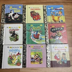 Vintage Little Little Golden Books Mini Lot Of 9
