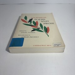 LEOPARDI: POEMS AND PROSE Ed. by ANGEL FLORES 1966 TPB Ex-library Copy. AA