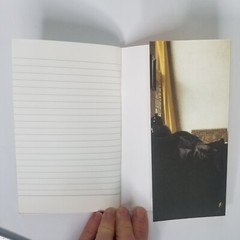 Vermeer Woman With Pearl Necklace Painting Line Notebook Louvre Museum 56 Pages