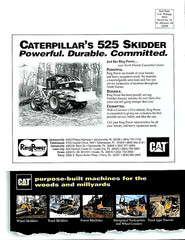 ORIGINAL 1999 CATERPILLAR HEAVY DUTY FORESTRY EQUIPMENT MAGAZINE ~ 16 PAGES