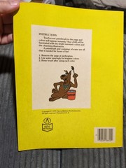 Scooby-Doo Paint With Water Book One Page Slightly Used Scoobys Fantastic World