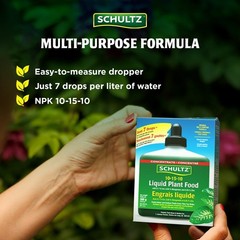 All-Purpose 10-15-10 Plant Food, 8 oz – Enhance Growth with 7 Drops Formula