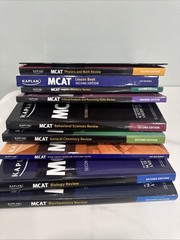 LOT SET Kaplan Publishing MCAT Complete 9 book Second Edition